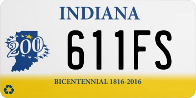 IN license plate 611FS