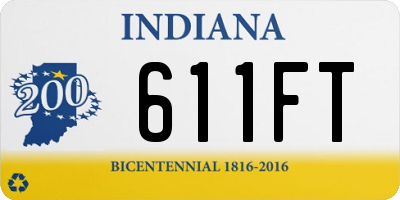 IN license plate 611FT