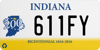 IN license plate 611FY