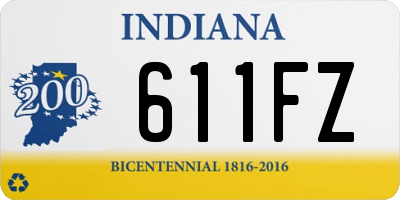 IN license plate 611FZ