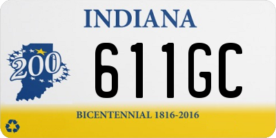 IN license plate 611GC