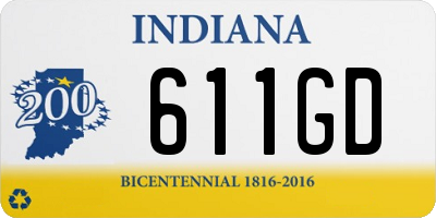 IN license plate 611GD