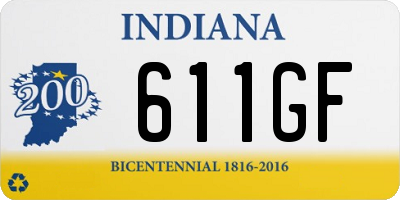 IN license plate 611GF
