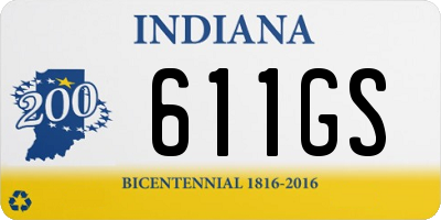 IN license plate 611GS