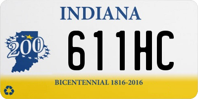 IN license plate 611HC