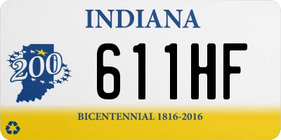 IN license plate 611HF