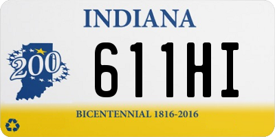 IN license plate 611HI