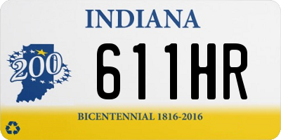 IN license plate 611HR