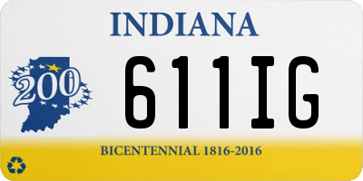 IN license plate 611IG