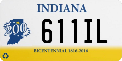 IN license plate 611IL