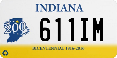 IN license plate 611IM