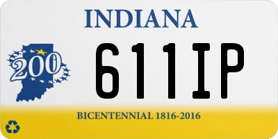 IN license plate 611IP