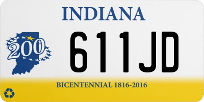 IN license plate 611JD