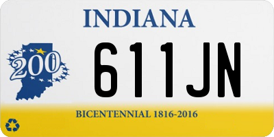 IN license plate 611JN