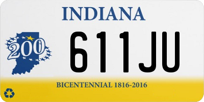 IN license plate 611JU