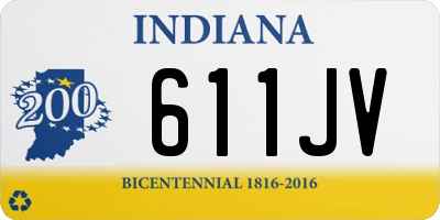 IN license plate 611JV