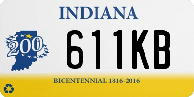 IN license plate 611KB