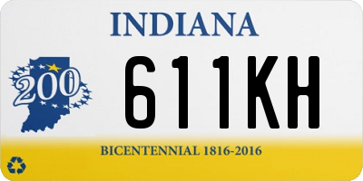 IN license plate 611KH