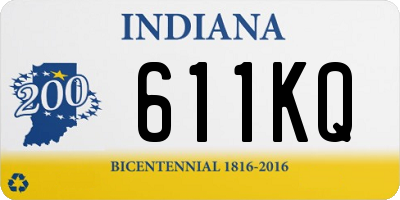 IN license plate 611KQ