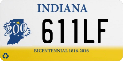 IN license plate 611LF