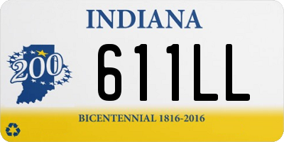 IN license plate 611LL