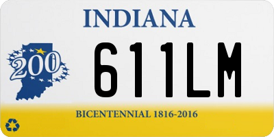 IN license plate 611LM