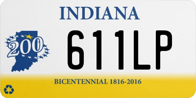 IN license plate 611LP