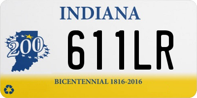 IN license plate 611LR