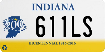 IN license plate 611LS