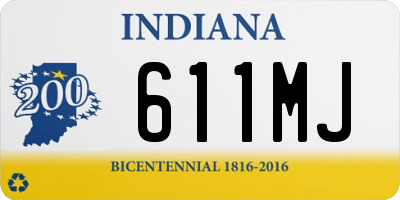 IN license plate 611MJ