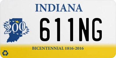 IN license plate 611NG
