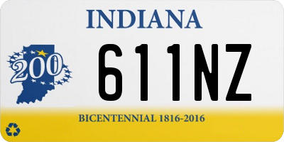 IN license plate 611NZ