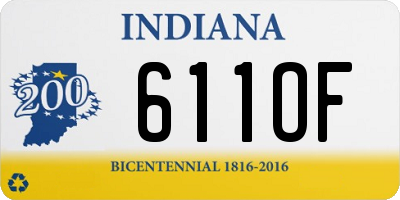 IN license plate 611OF