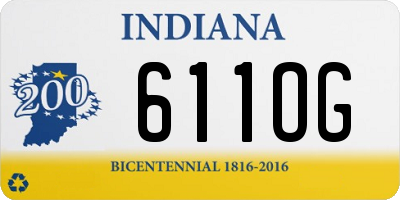 IN license plate 611OG