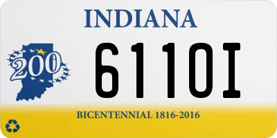 IN license plate 611OI