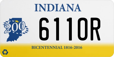 IN license plate 611OR