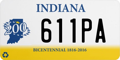 IN license plate 611PA