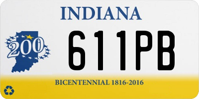 IN license plate 611PB