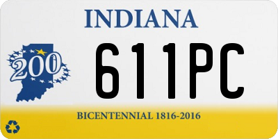 IN license plate 611PC