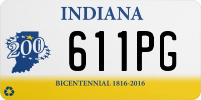 IN license plate 611PG