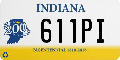 IN license plate 611PI