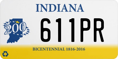 IN license plate 611PR