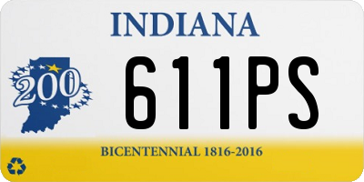 IN license plate 611PS