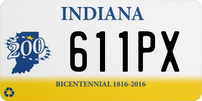 IN license plate 611PX