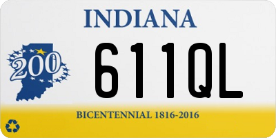 IN license plate 611QL