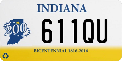 IN license plate 611QU