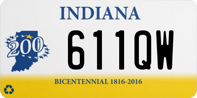 IN license plate 611QW