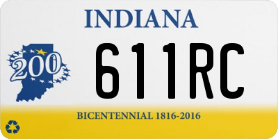 IN license plate 611RC