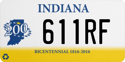IN license plate 611RF
