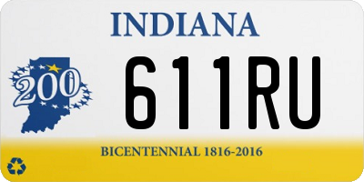 IN license plate 611RU